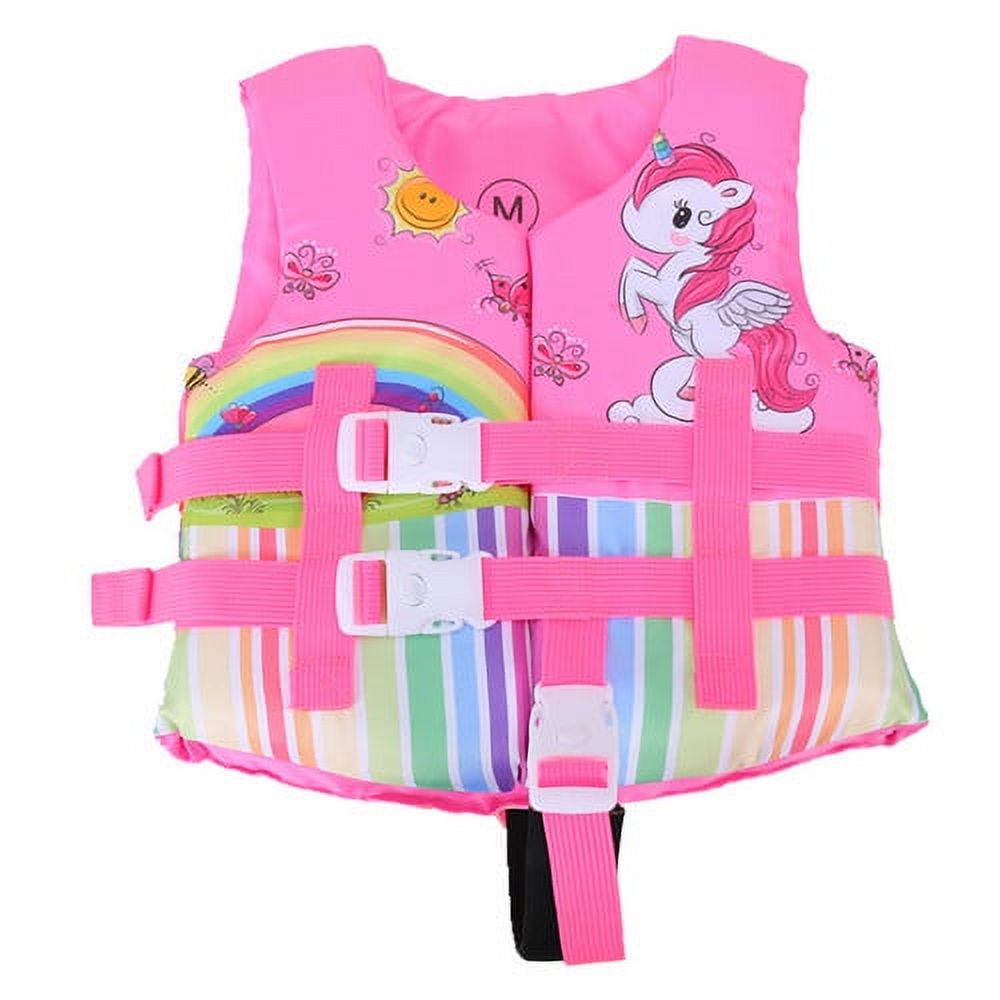 Kids Swimming Life Vest Cartoon Animals Print Life Jacket With Lockable Buckles N776