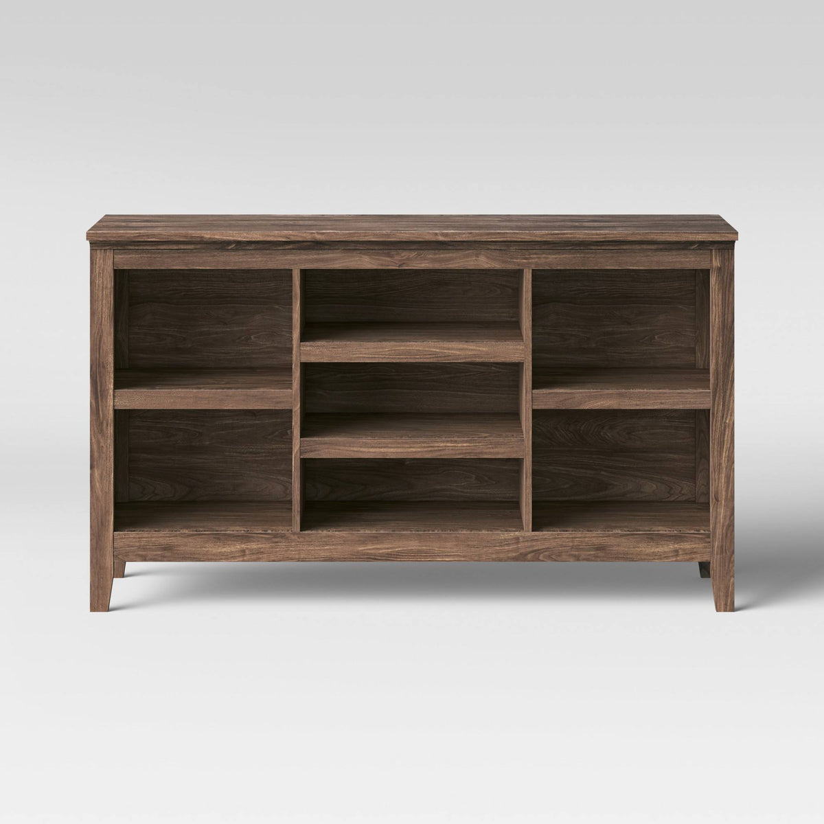 32x22 Walnut Brown Bookcase with Adjustable Shelves H3469