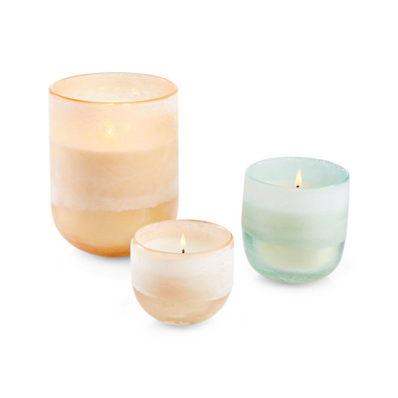 Large Glass Candle W236