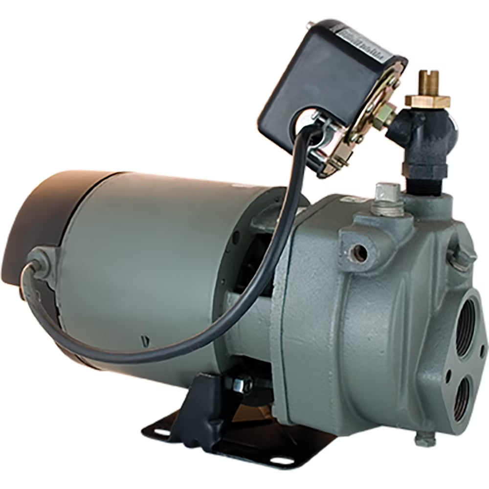 Deep Well Jet Pump, Cast-Iron, 1/2-HP H2245