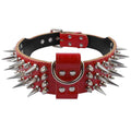 Genuine Leather Spiked Studded Dog Collars S4255