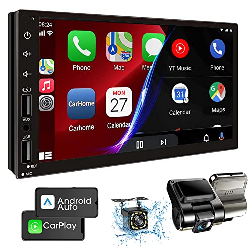 Double Din Car Stereo with 7inch Touchscreen, Bluetooth, Camera, FM Radio D9694