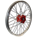 Rear Wheel Set 2.15x18 Red Hub Silver Rim C645199
