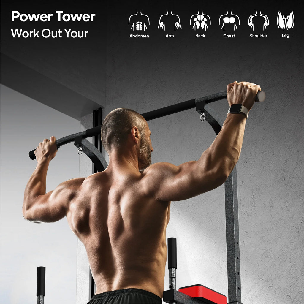 Multifunction Power Tower Dip Station Pull up Bar N8993
