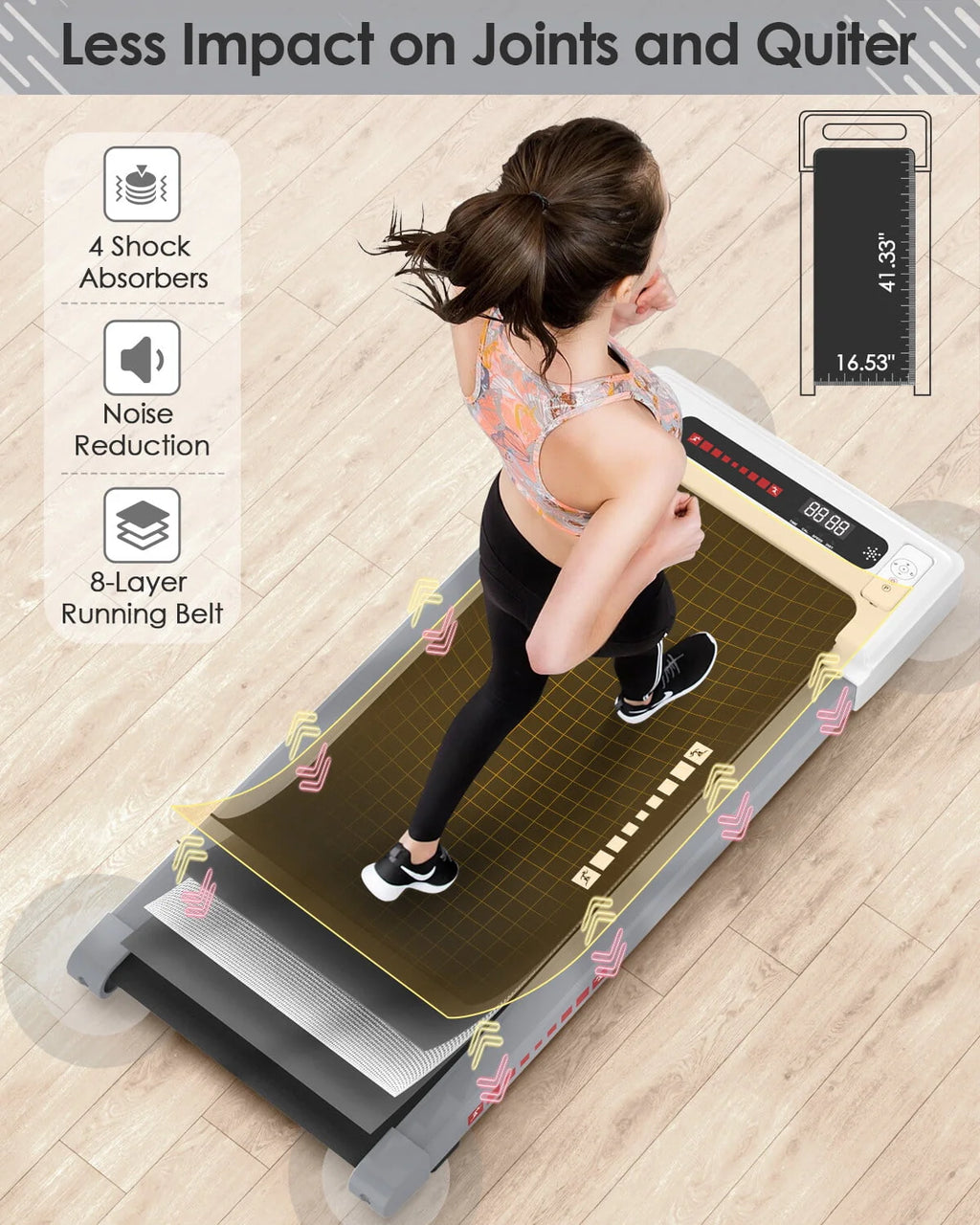 2.5HP Under Desk Electric Treadmill X940452