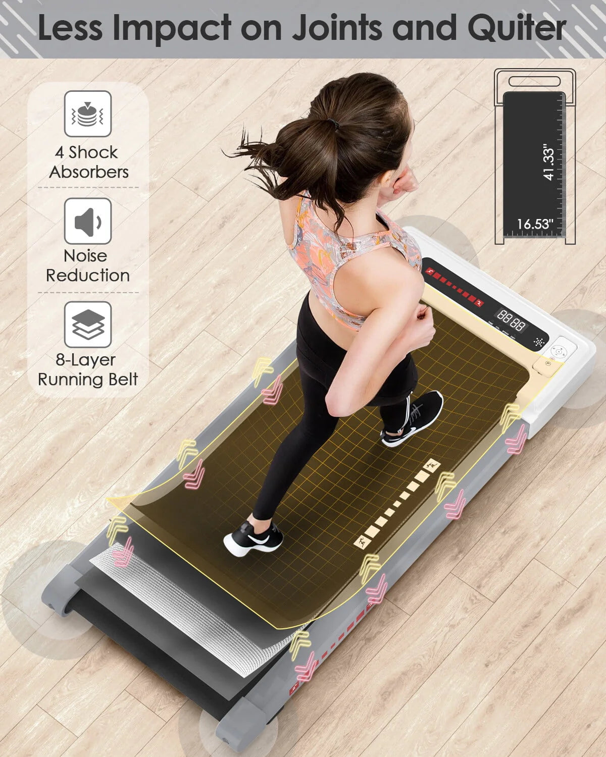 2.5HP Under Desk Electric Treadmill X940452