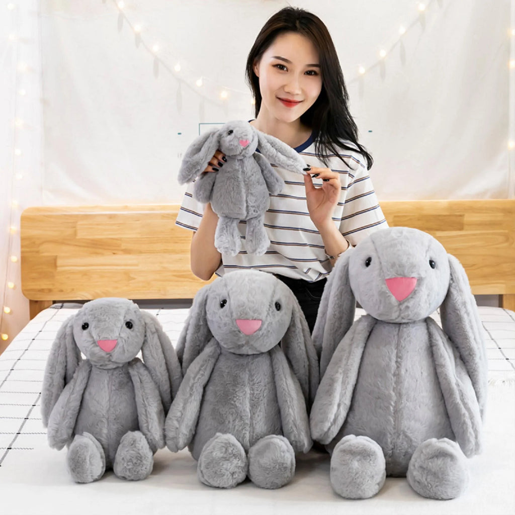 Soft Plush Bunnies Stuffed Animals Long Ear Bunny Rabbit Cartoon Toy Dolls T236498