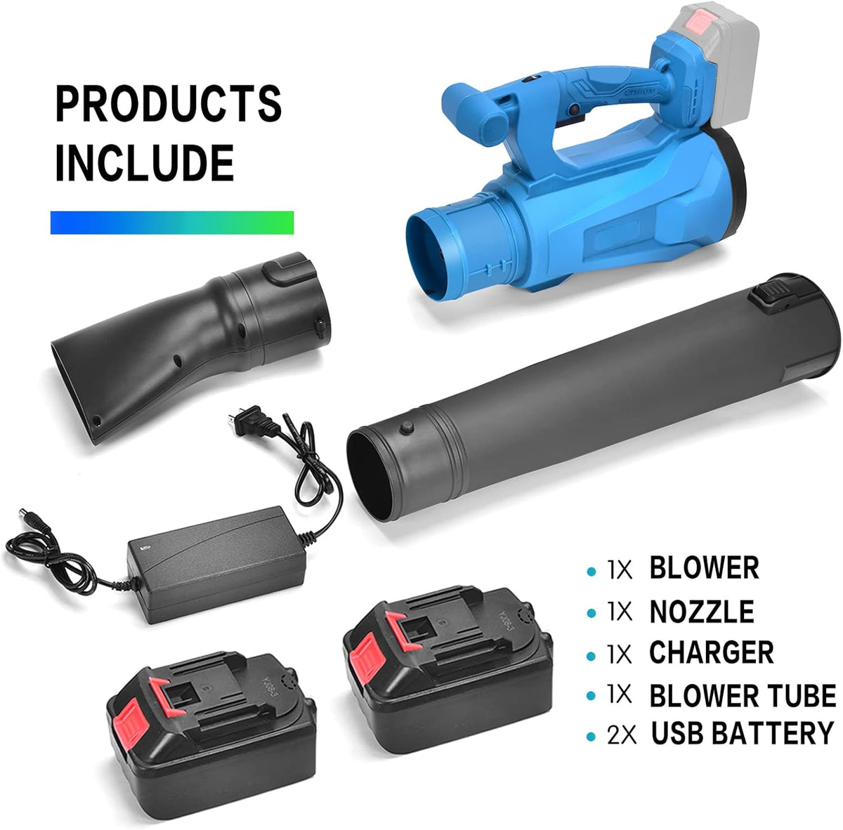 Cordless Electric Leaf Blower with 4.0Ah Battery & Charger L6846
