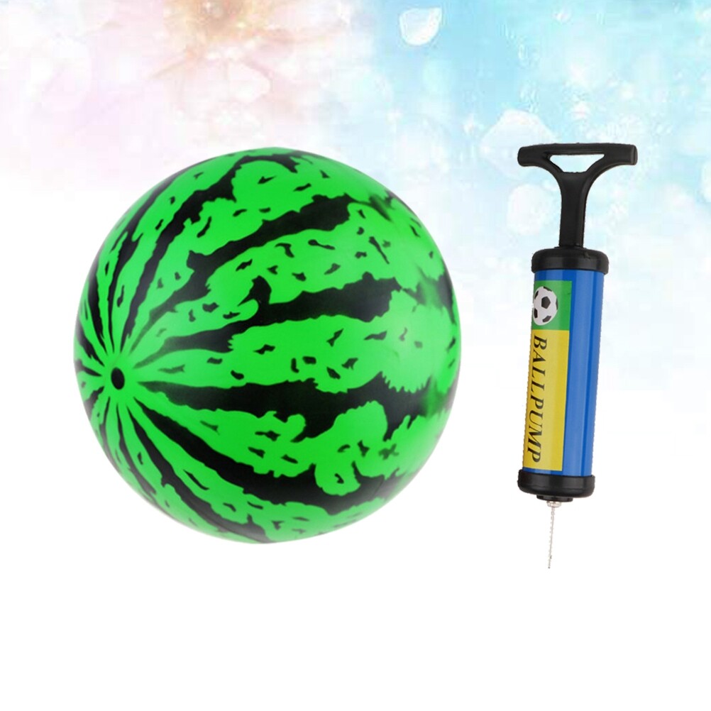 2Pcs 9 Inch Inflatable Bouncy Ball with Pump Kids Education Toys K76446