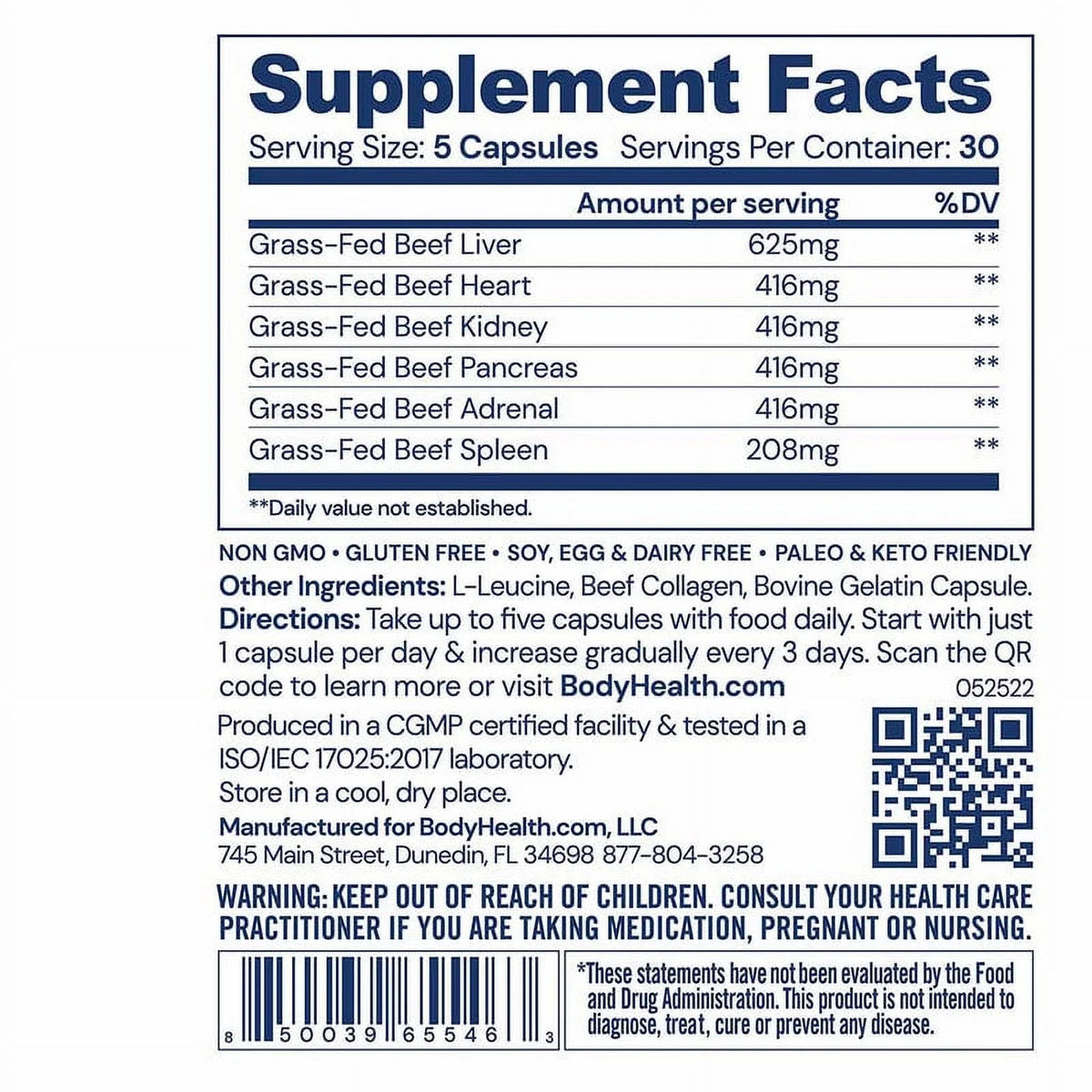 150 capsules L1755