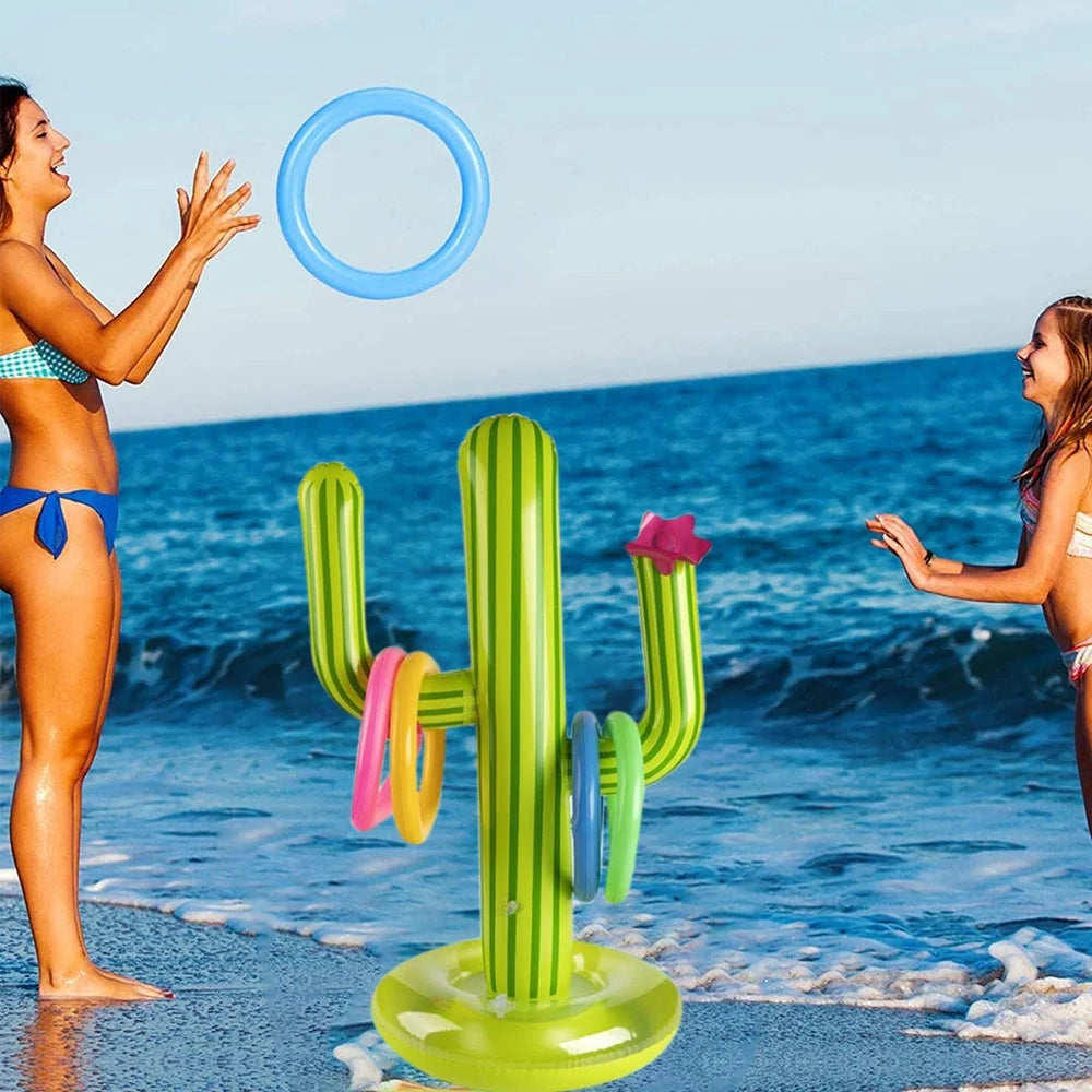 Inflatable Cactus Ring Toss Water Toys K682114