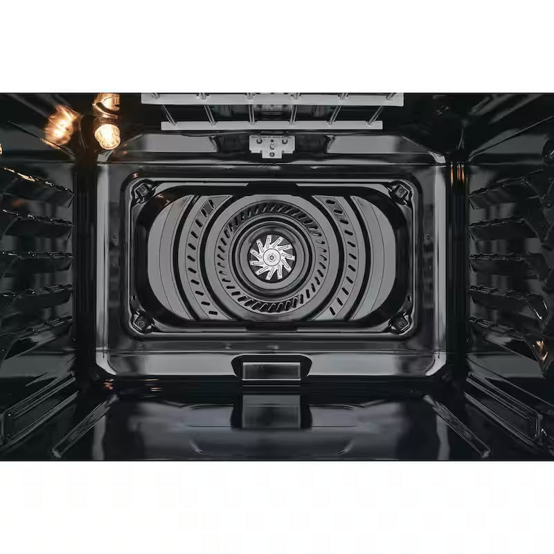 30 in. Single Electric Built-In Wall Oven with Convection in Black Stainless Steel Q148