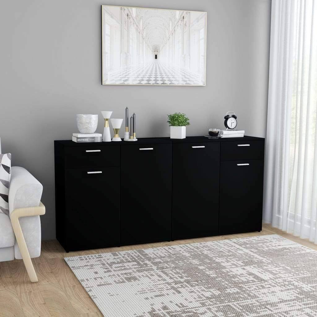 Sideboard Black Chipboard D470184