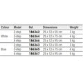 4-Step Ladder Fender White D105364