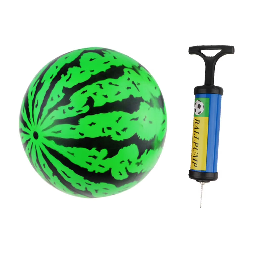 2Pcs 9 Inch Inflatable Bouncy Ball with Pump Kids Education Toys K76446