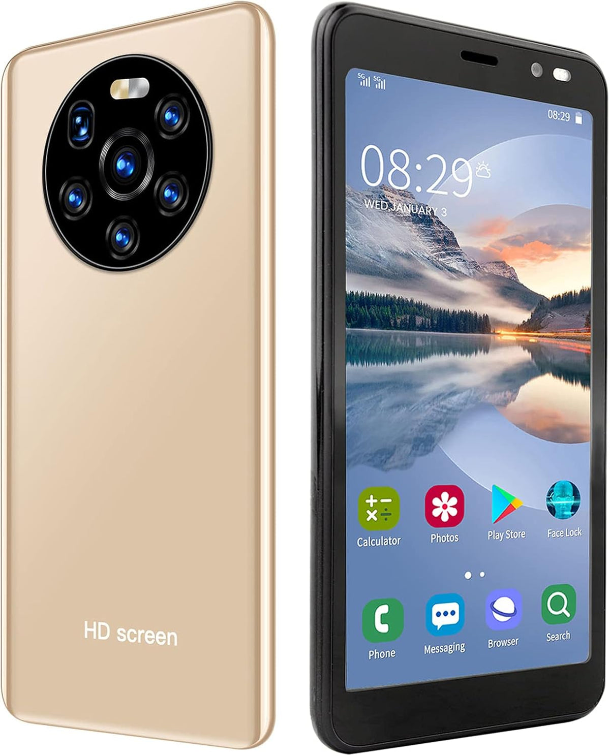 Gold 5.45in Unlocked Smartphone Q9150