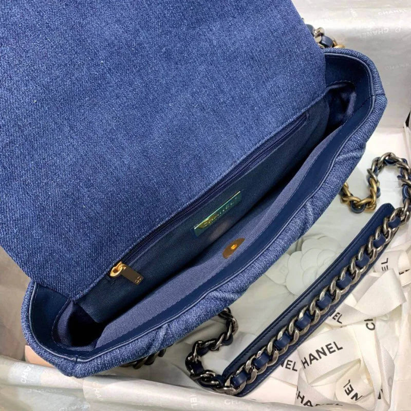 Denim Flap Bag J4165