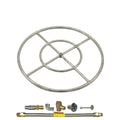 Propane Gas Fire Pit Burner Ring Kit with Flat Pan V657185