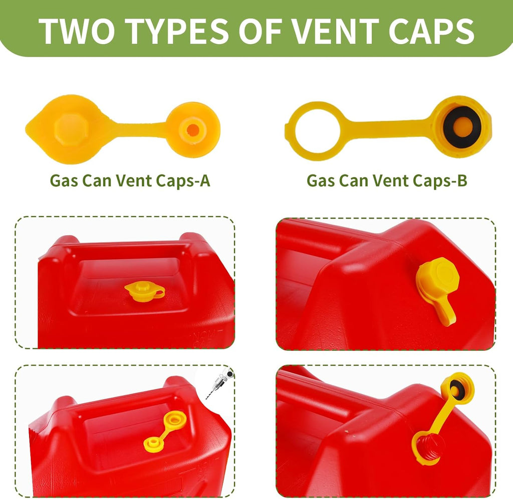 Anti-Spill Gas Can Nozzle Replacement with Flexible Nozzle V7718