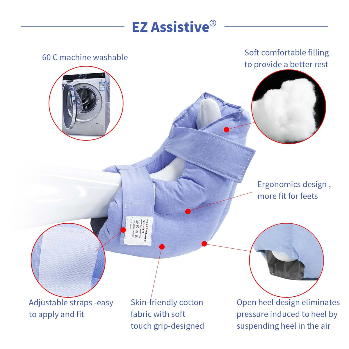 1pc Heel Protector Cushion Foot Pillow Y8577