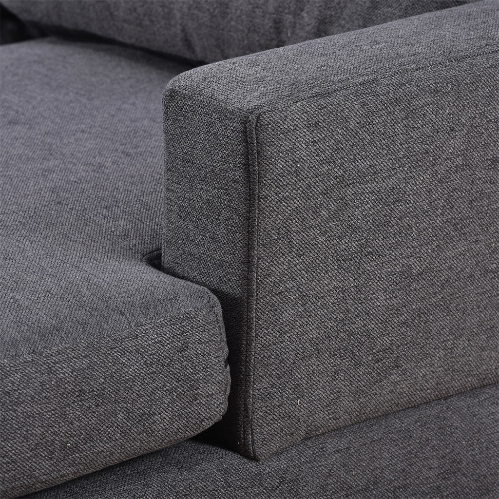 Upholstered U-Shape Sectional Sofa with Chaise Lounge Couch Q107309