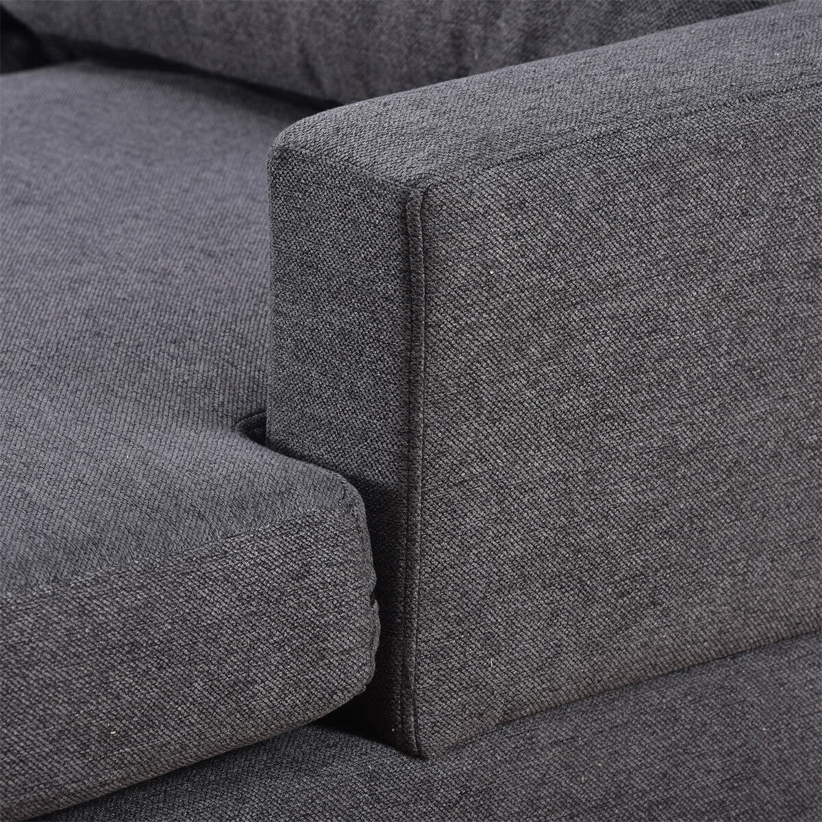 Upholstered U-Shape Sectional Sofa with Chaise Lounge Couch Q107309