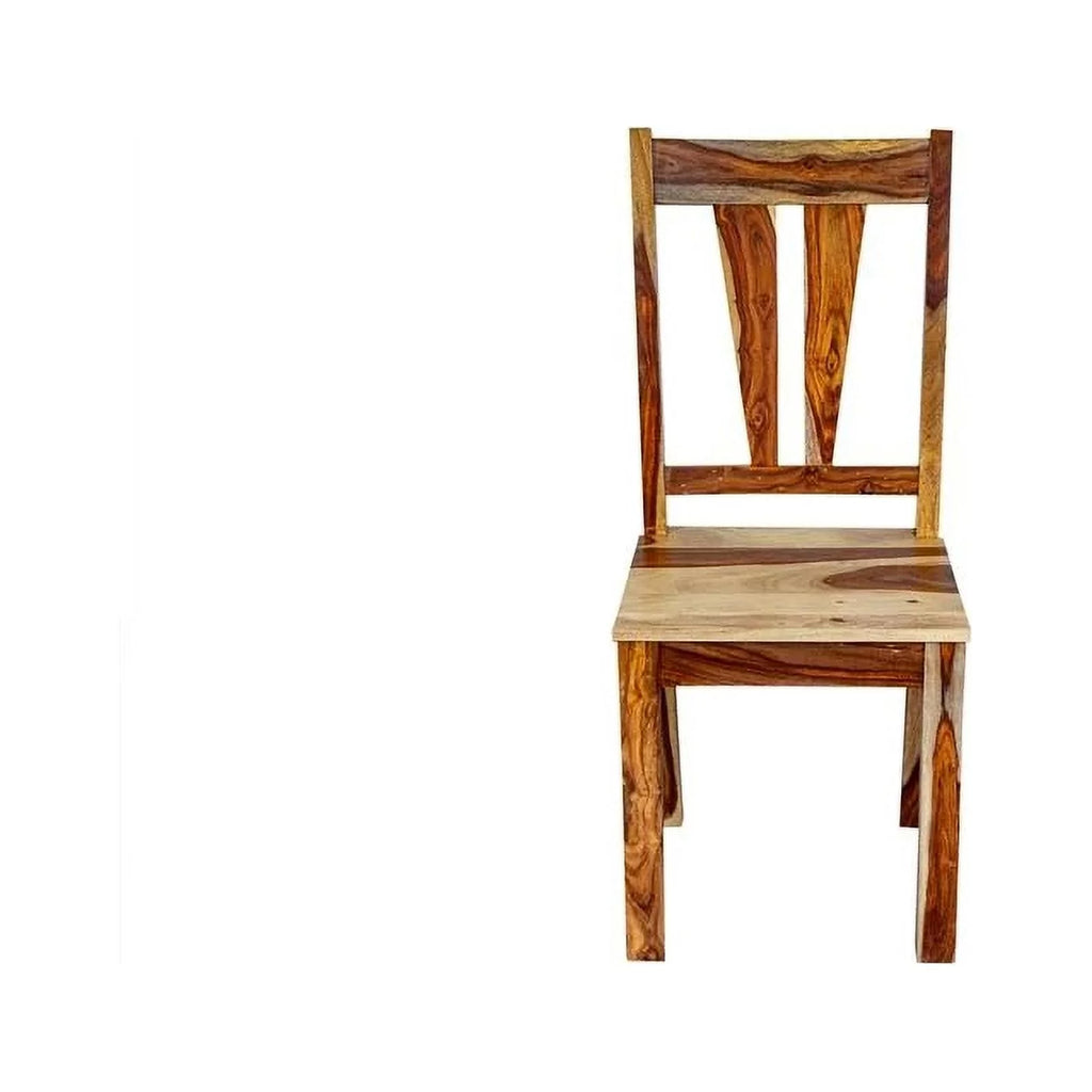 Brown Solid Wood Dining Side Chair Y605