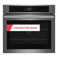 30 in. Single Electric Built-In Wall Oven with Convection in Black Stainless Steel Q148