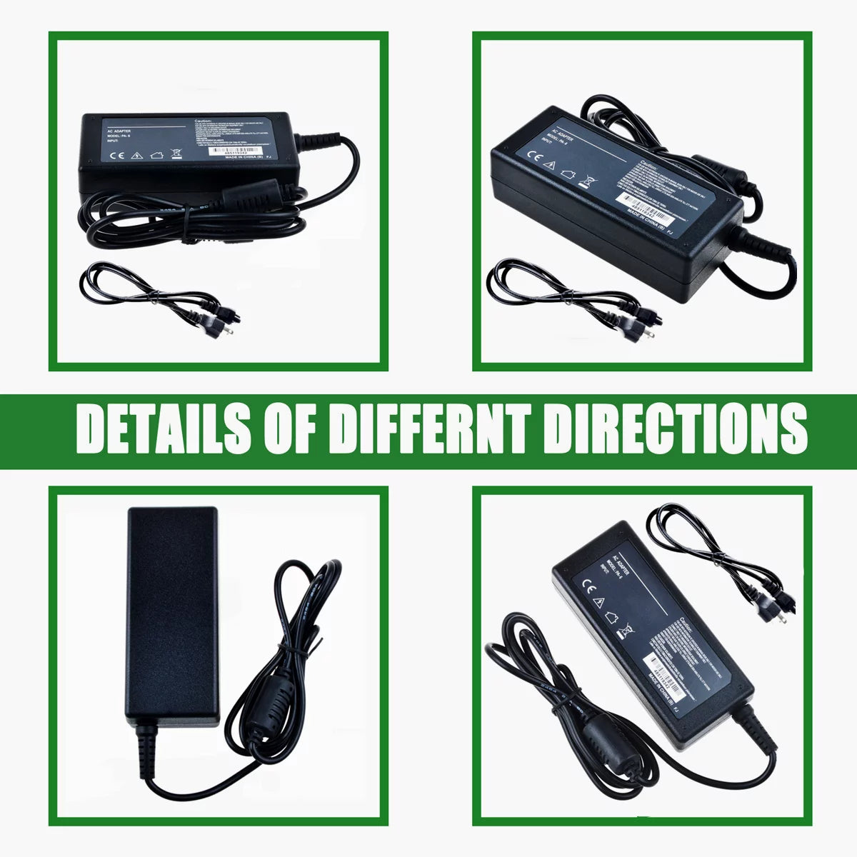 Compatible AC Adapter Replacement DC Power Supply Cord Charger PSU U846