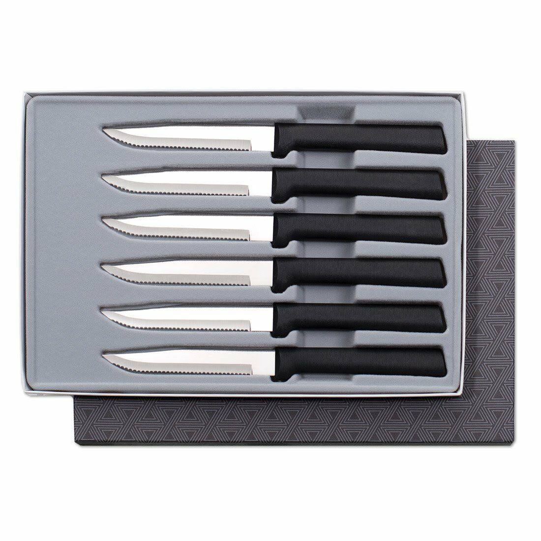 Serrated Steak Knife Set Stainless Steel Set of 6 G996828