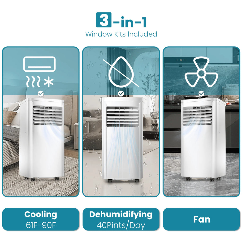 Portable Air Conditioner 5000BTU 3-in-1 White K71001