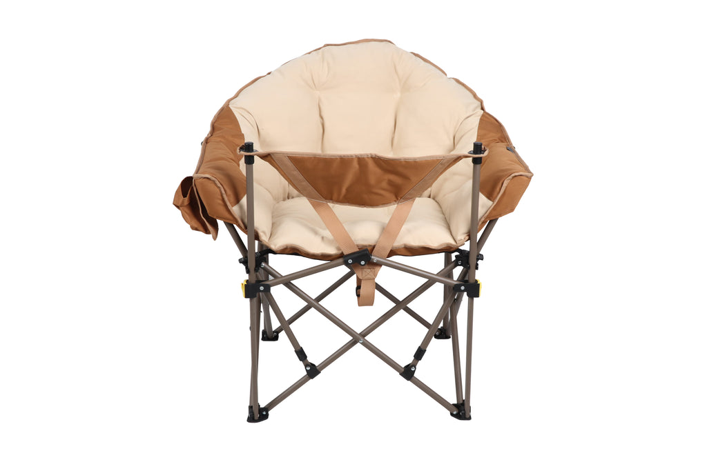 Beige Club Chair with Footrest M73424