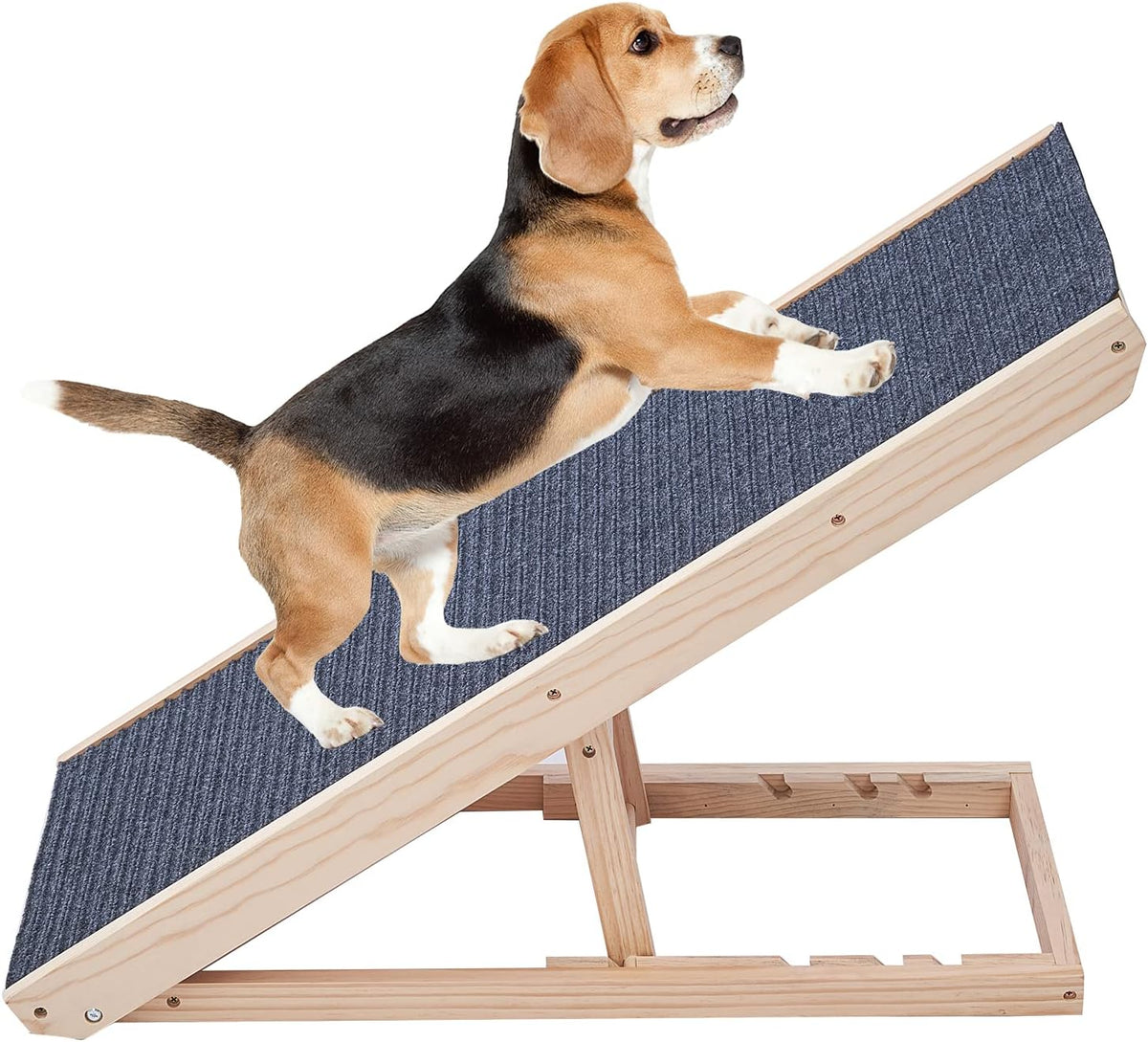 Wooden Adjustable Pet Ramp with Non-Slip Traction Pad, 40 Long C9717