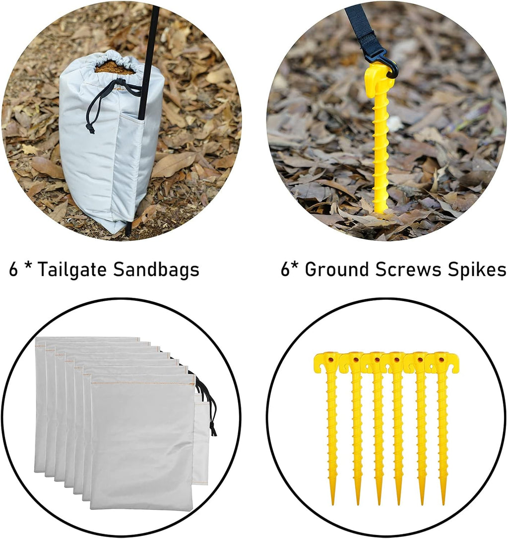 Teardrop Tailgate Tent Canopy Q7053