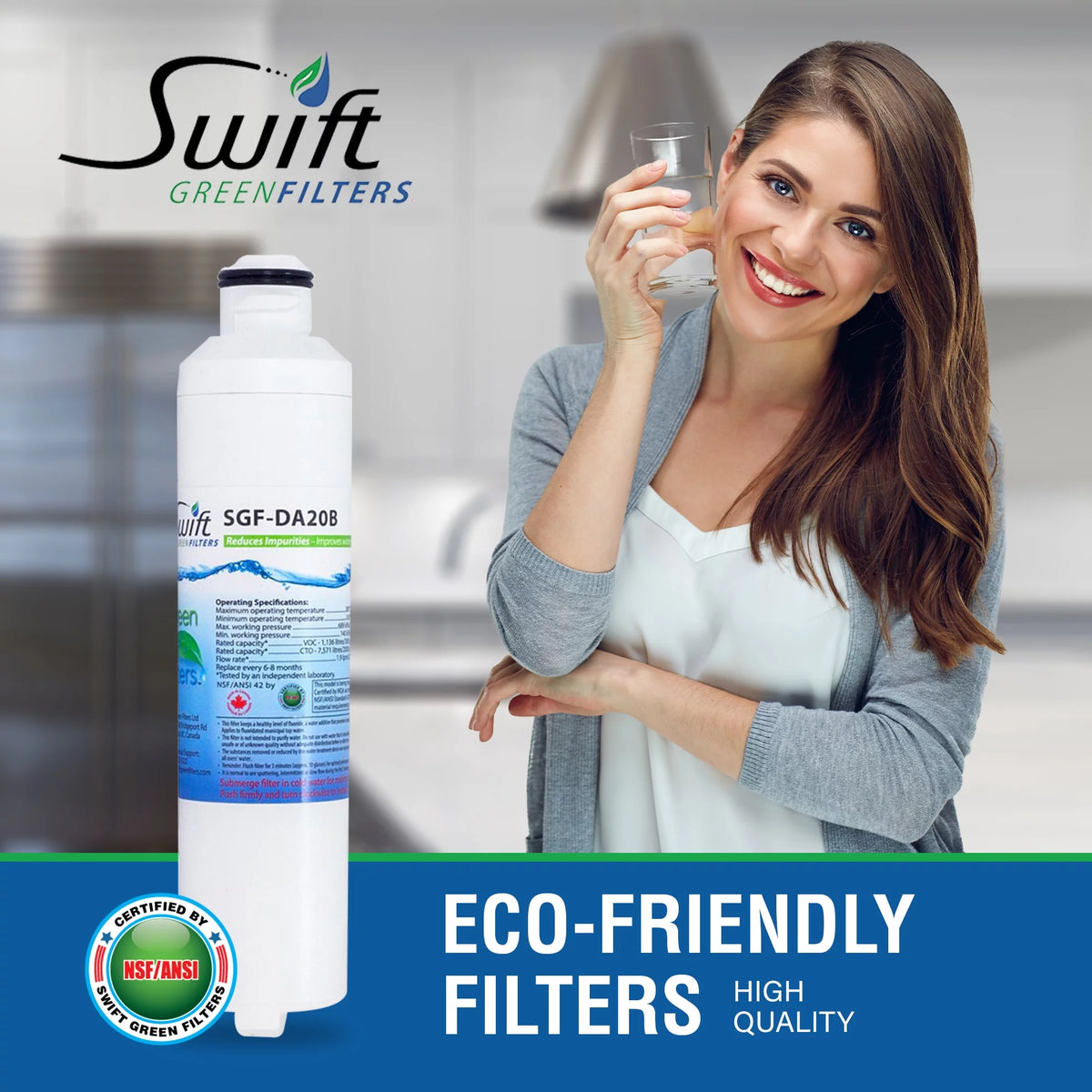 2 Pack Replacement Water Filters F8643