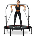 48'' Black Foldable Mini Fitness Trampoline with Handle G963
