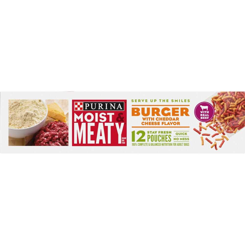 Moist & Meaty Burger with Cheddar Cheese Flavor Dry Dog Food S92166