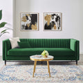 Emerald Channel Tufted Performance Velvet Sofa D734021