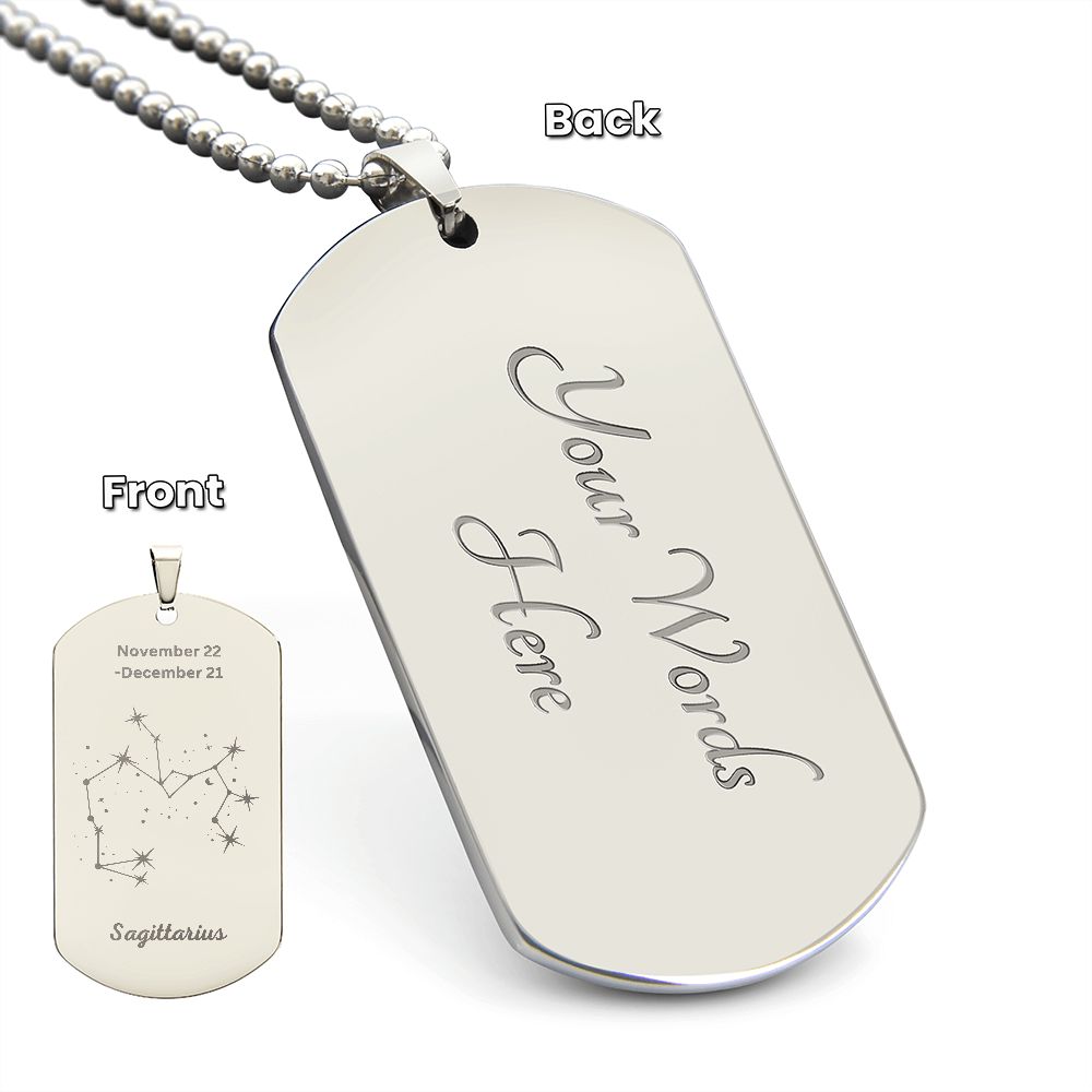 Dog Tag Necklace F9717