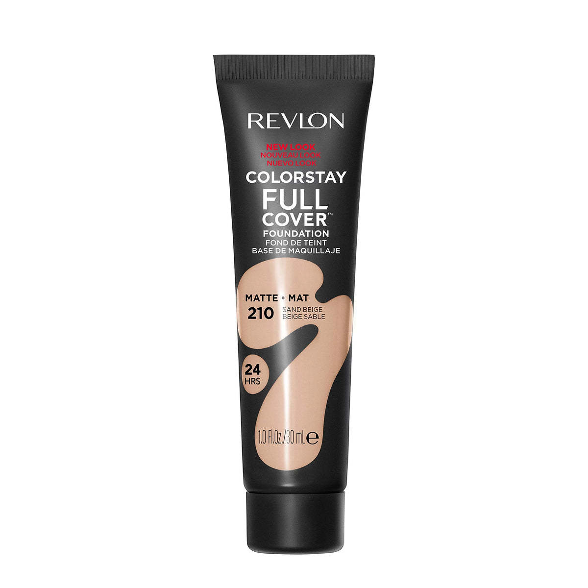 Matte Foundation, 210 Sand Beige 1.0 Fl Oz (Pack of 8) E765568