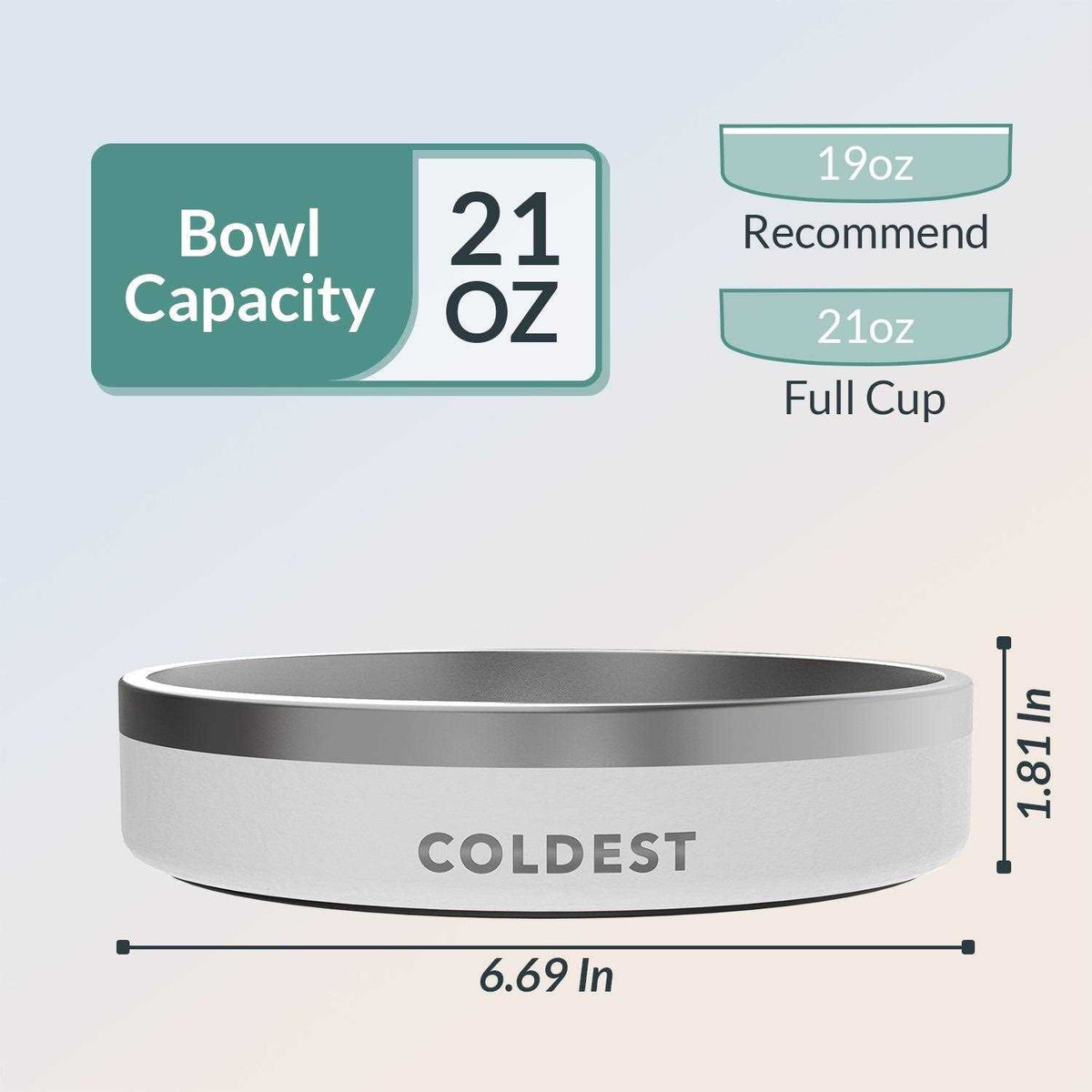 Stainless Steel Non Slip Insulated Dog Bowl G55598