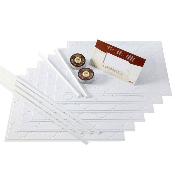 Matte White 15-square Foot Backsplash Kit J5189