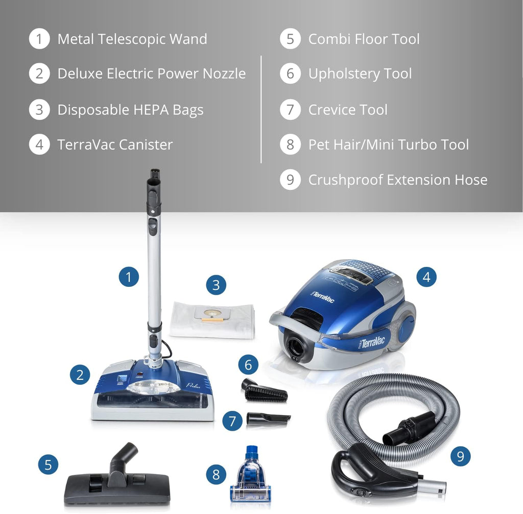 5 Speed Canister Vacuum Cleaner with HEPA Filtration I642653