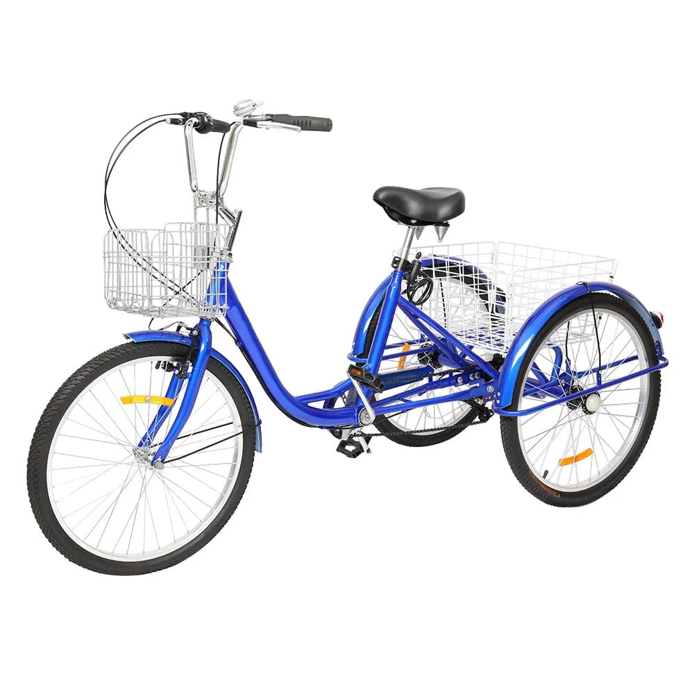 Blue 26-Inch Wheel Adult Tricycle A3675
