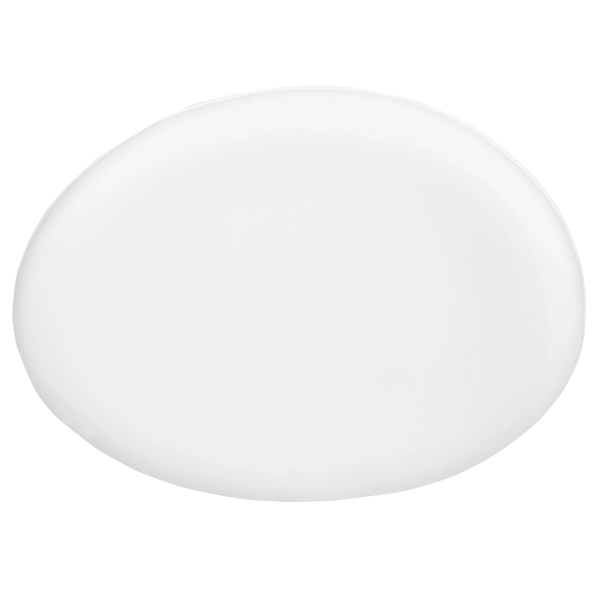 White LeatherSoft Saddle Wing Ottoman Q163866