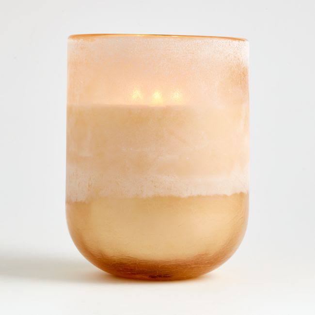 Large Glass Candle W236