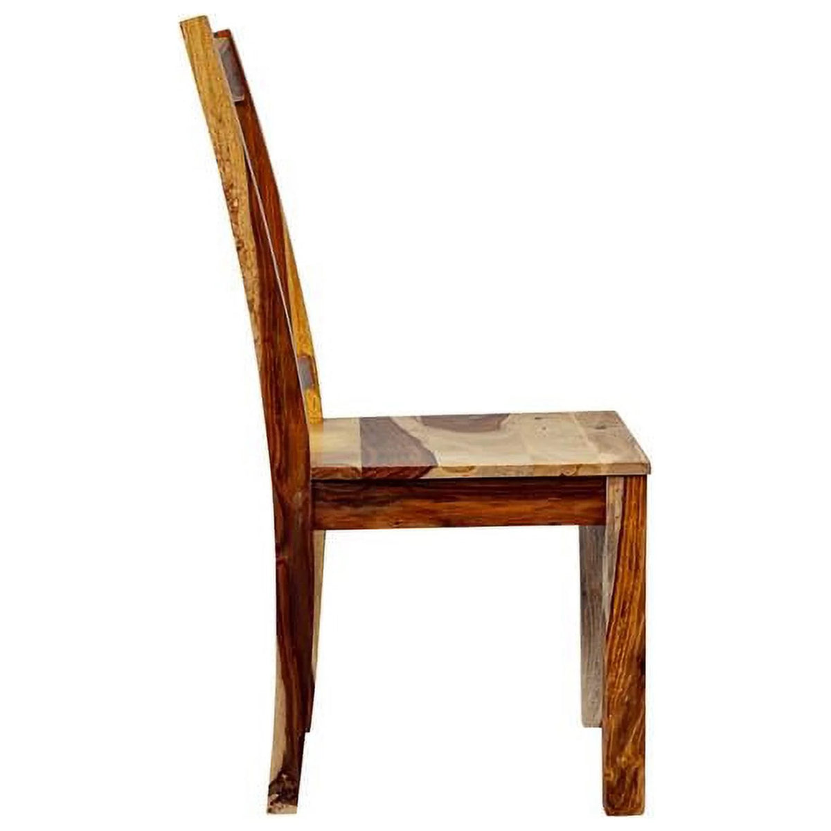 Brown Solid Wood Dining Side Chair Y605