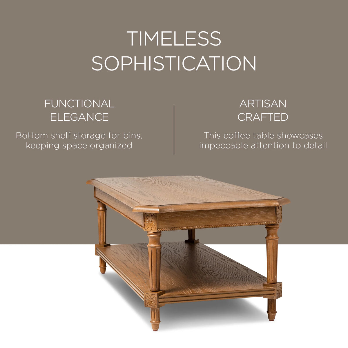 Rectangular Wood Coffee Table C878565
