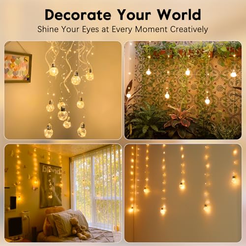 200 LED Warm White Curtain Fairy Lights C8917