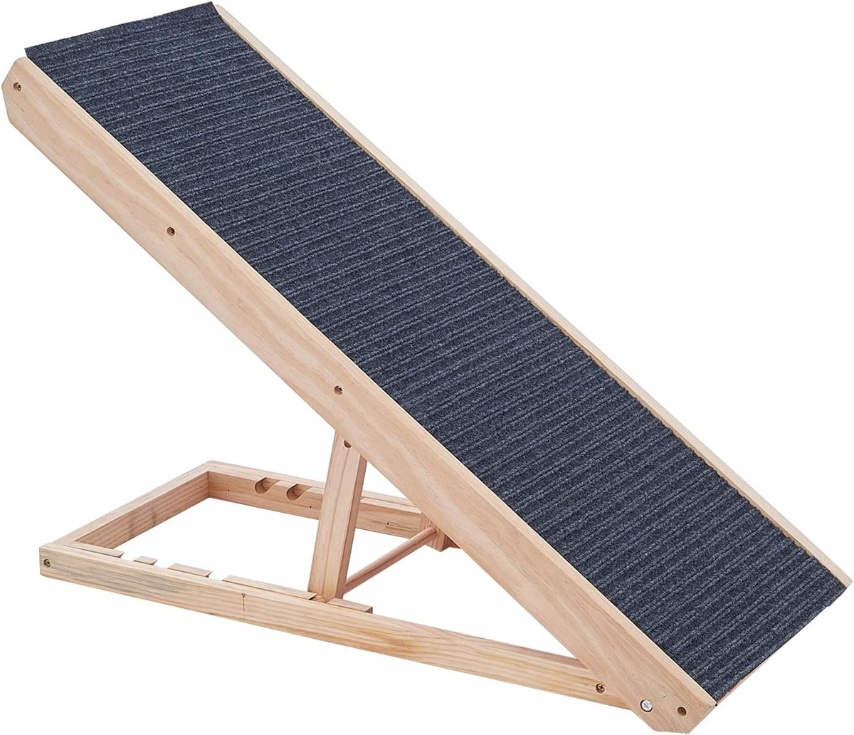 Wooden Adjustable Pet Ramp with Non-Slip Traction Pad, 40 Long C9717